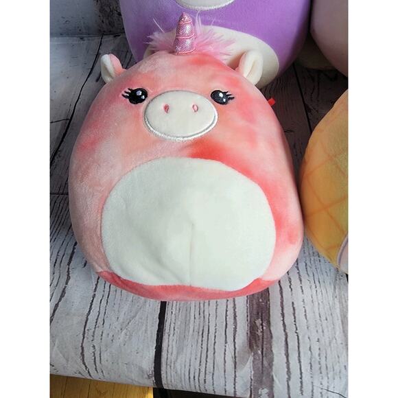 Lot Of 6 Squishmallow 8in Yellow Penguin Unicorns Elephant Stuffed Animal Plush - Picture 4 of 11